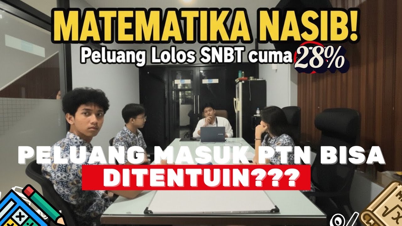 KENAPA 2 JALUR PTN TIDAK BISA DIJUMLAHKAN!! SNBP + SNBT TERNYATA BUKAN 30%? Peluang Kejadian Majemuk
