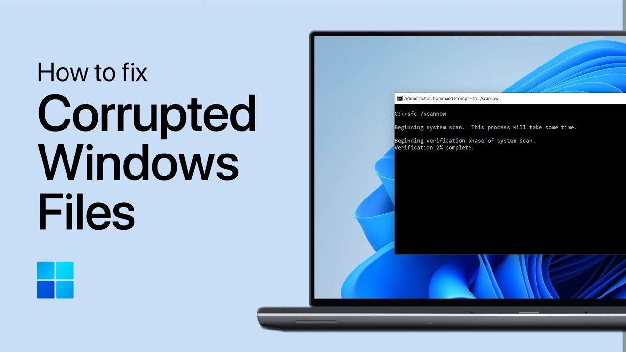 How To Fix Broken / Corrupted Windows Files with System File Checker