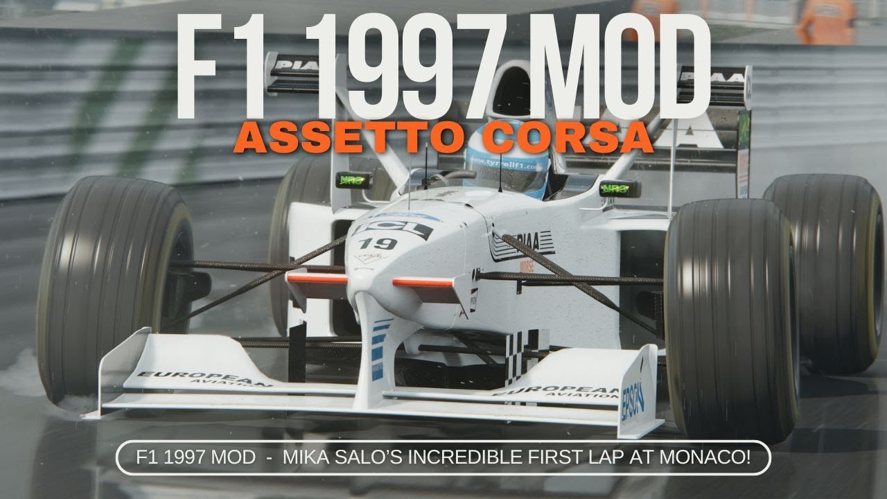 Assetto Corsa F1 1997 Mod – Mika Salo’s INCREDIBLE First Lap at Monaco!