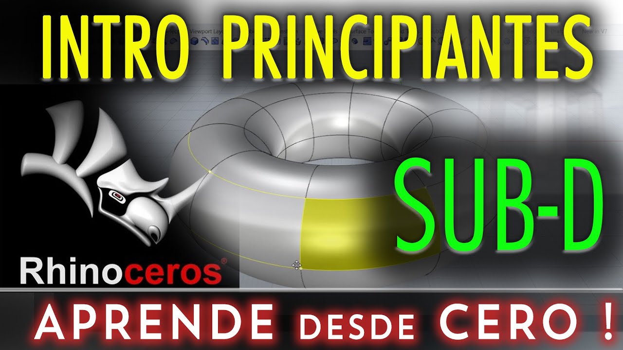 RHINO 3D - Aprende SUB-D Intro desde cero para principiantes!