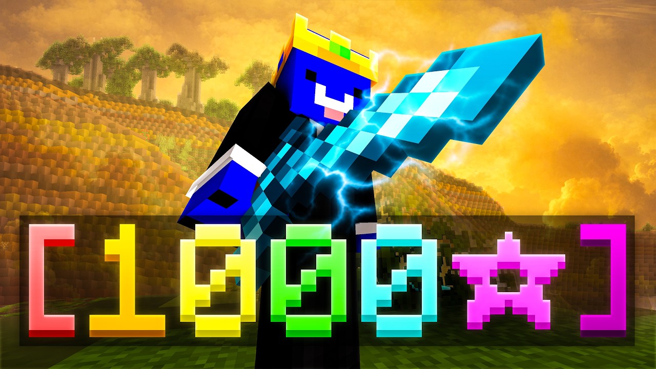 Montage 1000 &eacute;toiles - Hypixel Bedwars FR