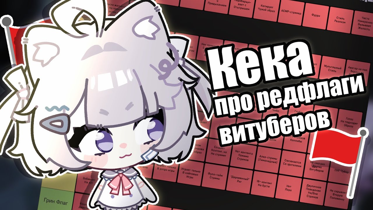 КЕКА составляет ТИРЛИСТ РЕДФЛАГОВ витуберов