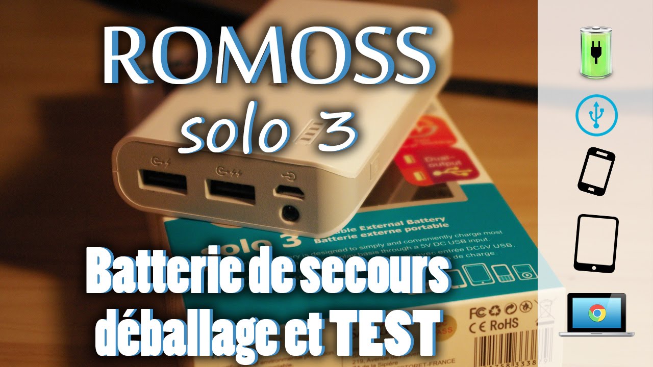 Romoss Solo 3, batterie 6000mAh à la rescousse