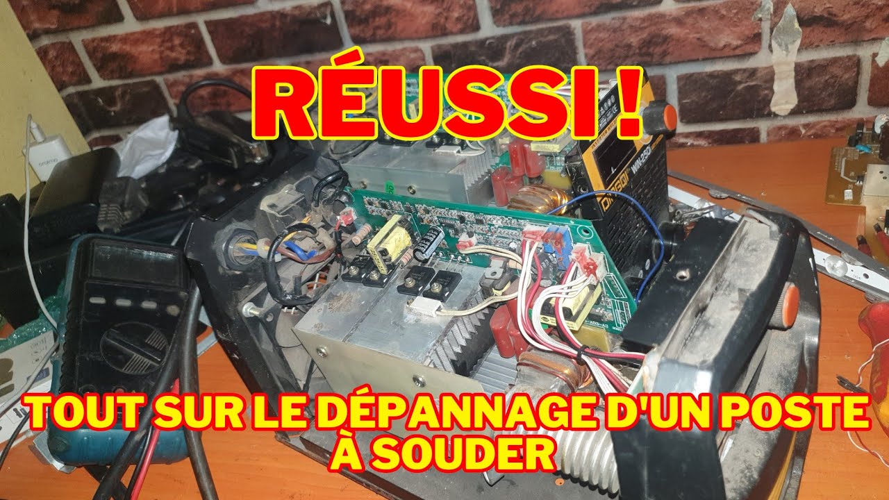 Dépannage d'un poste à souder MMA-200 : Réparation des transistors IGBT et de l'interface 50kHz