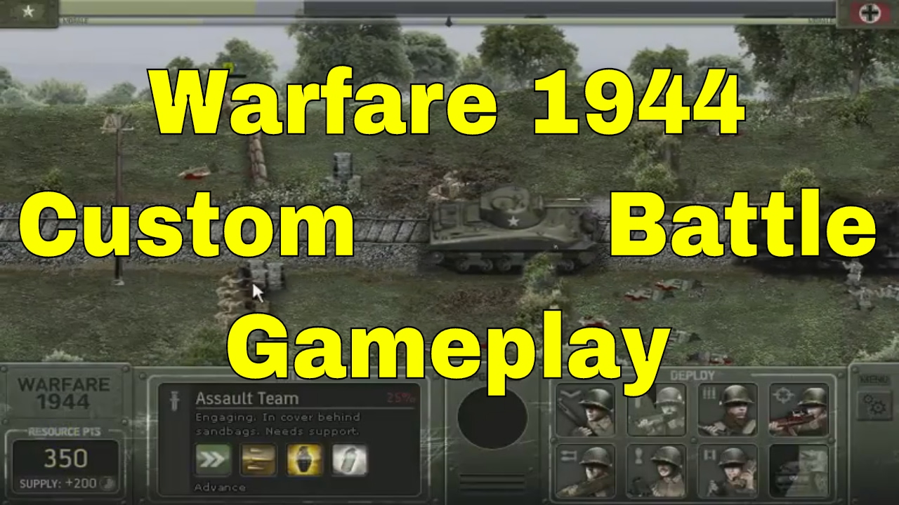 Warfare 1944 - Custom Battle Gameplay [Online RTS]