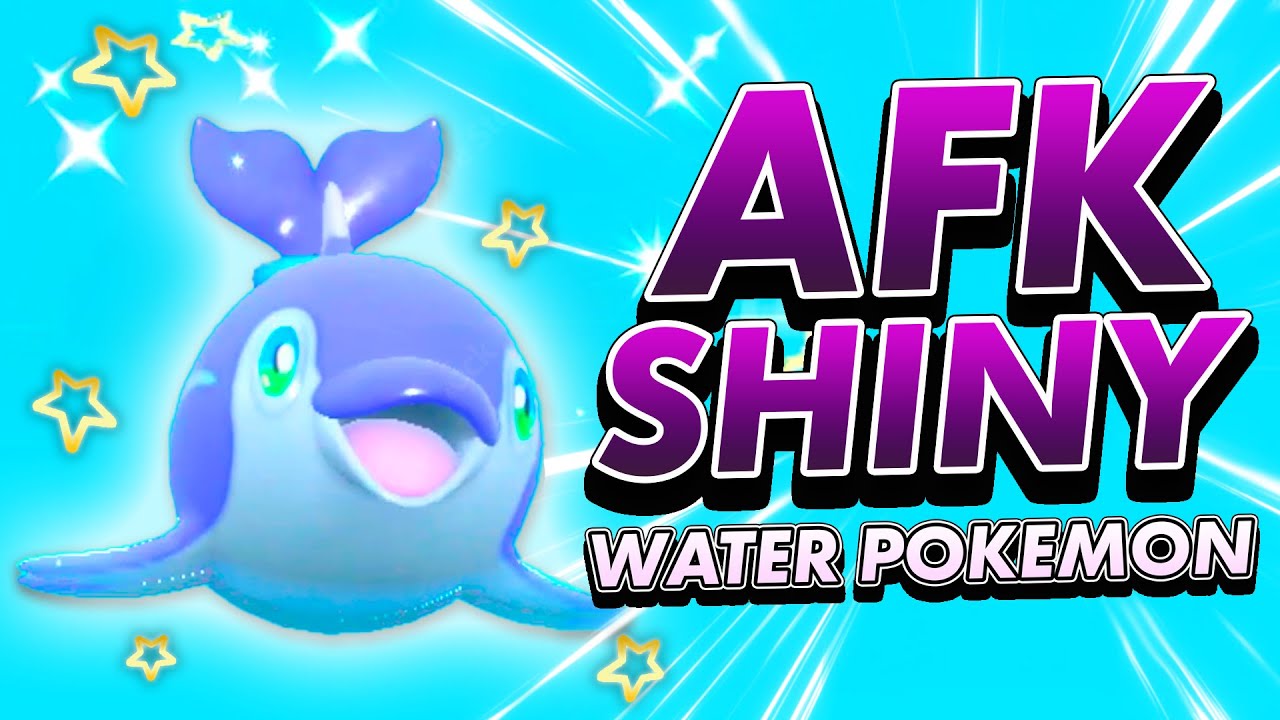 AFK Easy SHINY Hunting for ALL WATER TYPE Pokemon in Scarlet and Violet