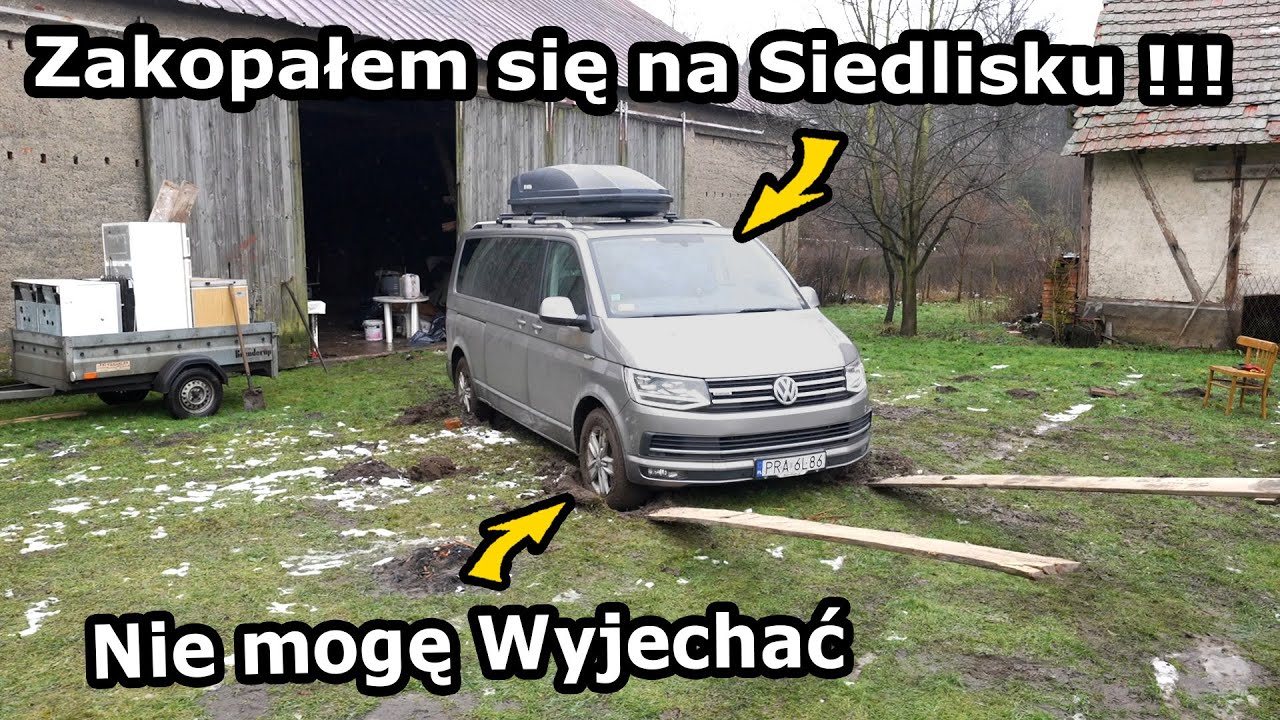 Utopiłem Vana w Błocie !!! - Pierwszy Raz jadę na PSZOK! *Nie mogę Wyjechać z Podwórka #1016