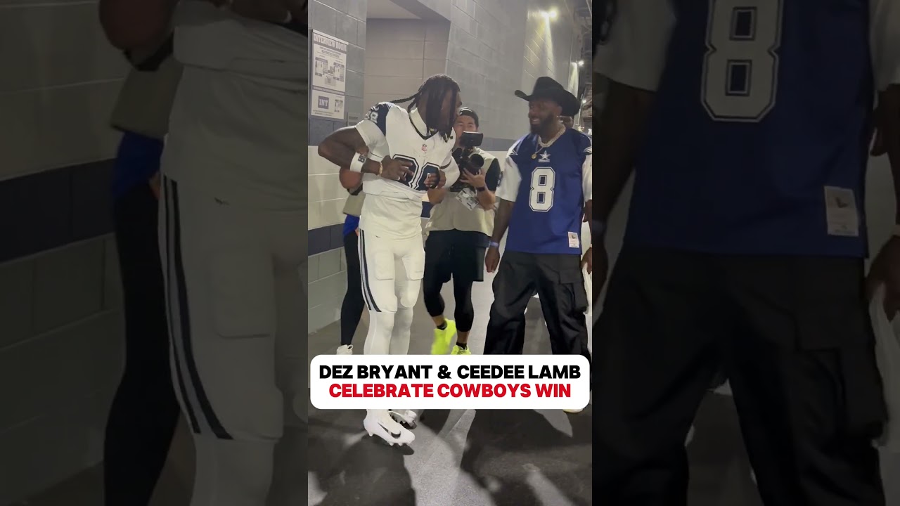 Dez Bryant & CeeDee Lamb CELEBRATE After Cowboys Win