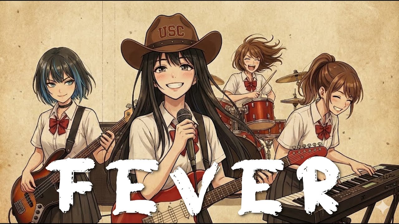 Fever - Dragon Ash / 永愛高校軽音部 (AI Band Cover)