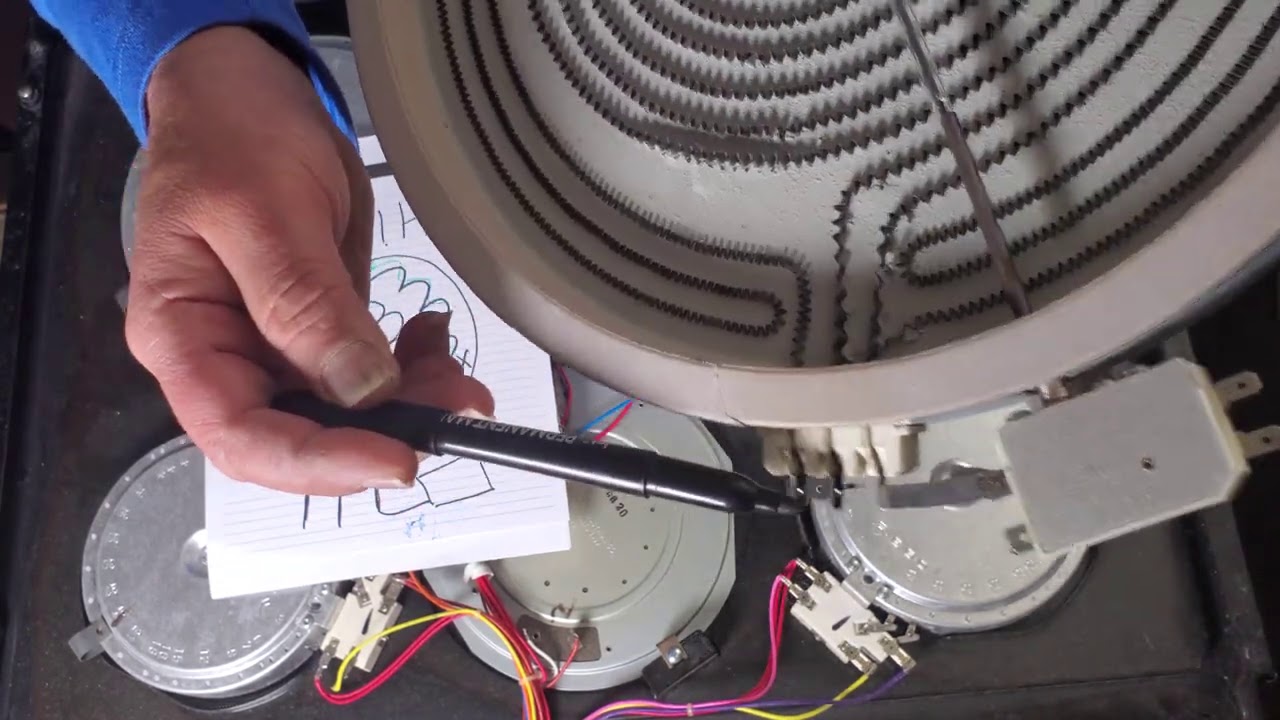 Electric Range Stove Burner Elements Repair // كيفية اصلاح بوتاجاز كهربائي سيراميك LG