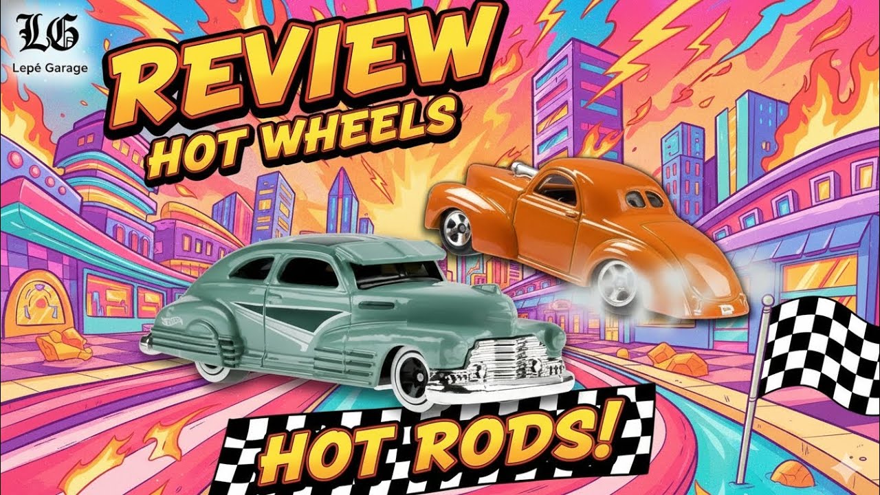 Hot Wheels Custom '41 Willys Coupe & '47 Chevy Fleetline - BR
