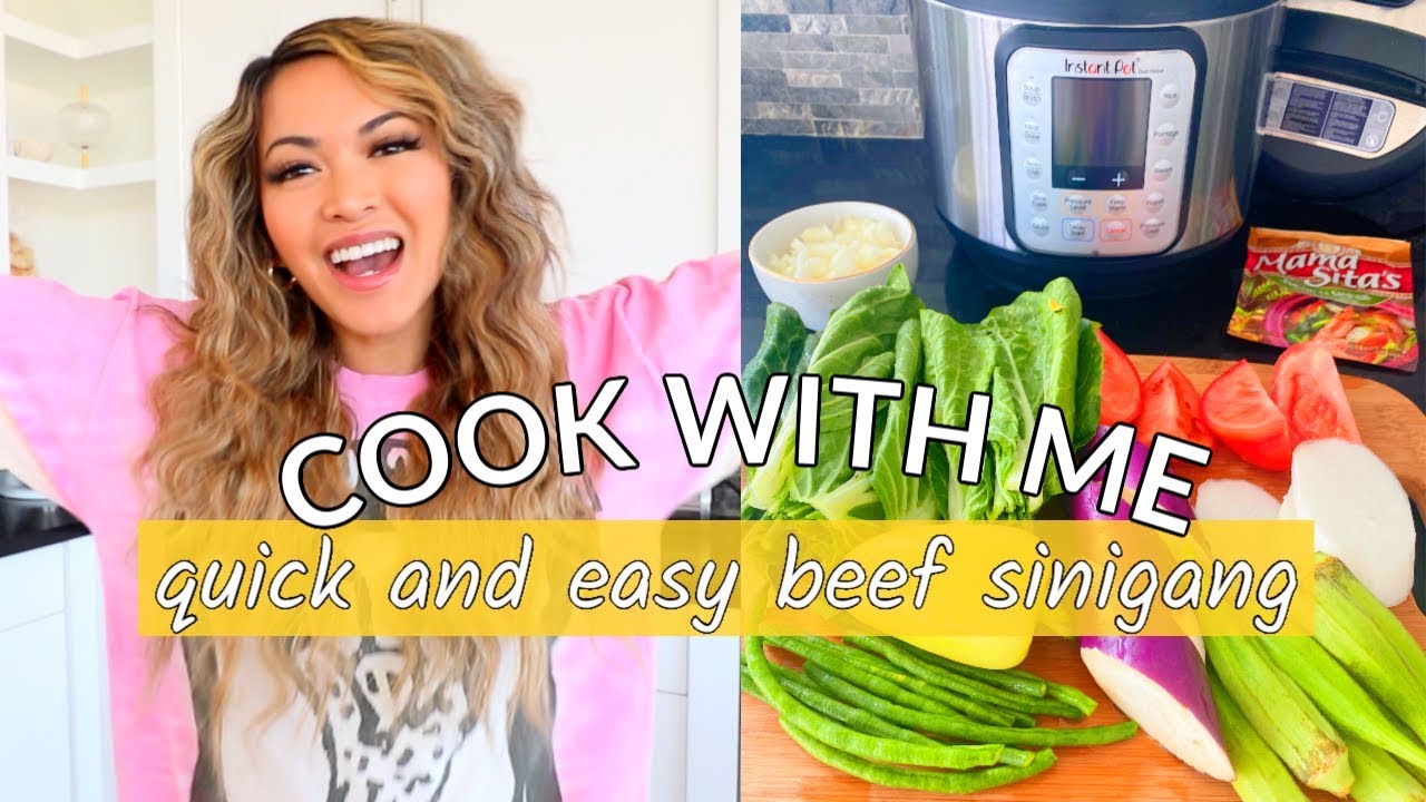 QUICK & EASY BEEF SINIGANG INSTANT POT | Filipino Food