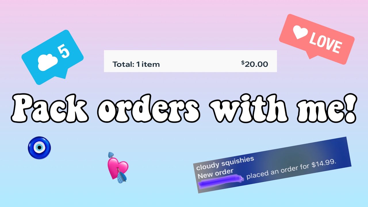 pack orders with me! #2