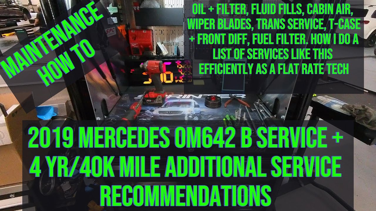 Sprinter 4 year/40K B, plus Additional service recommendations