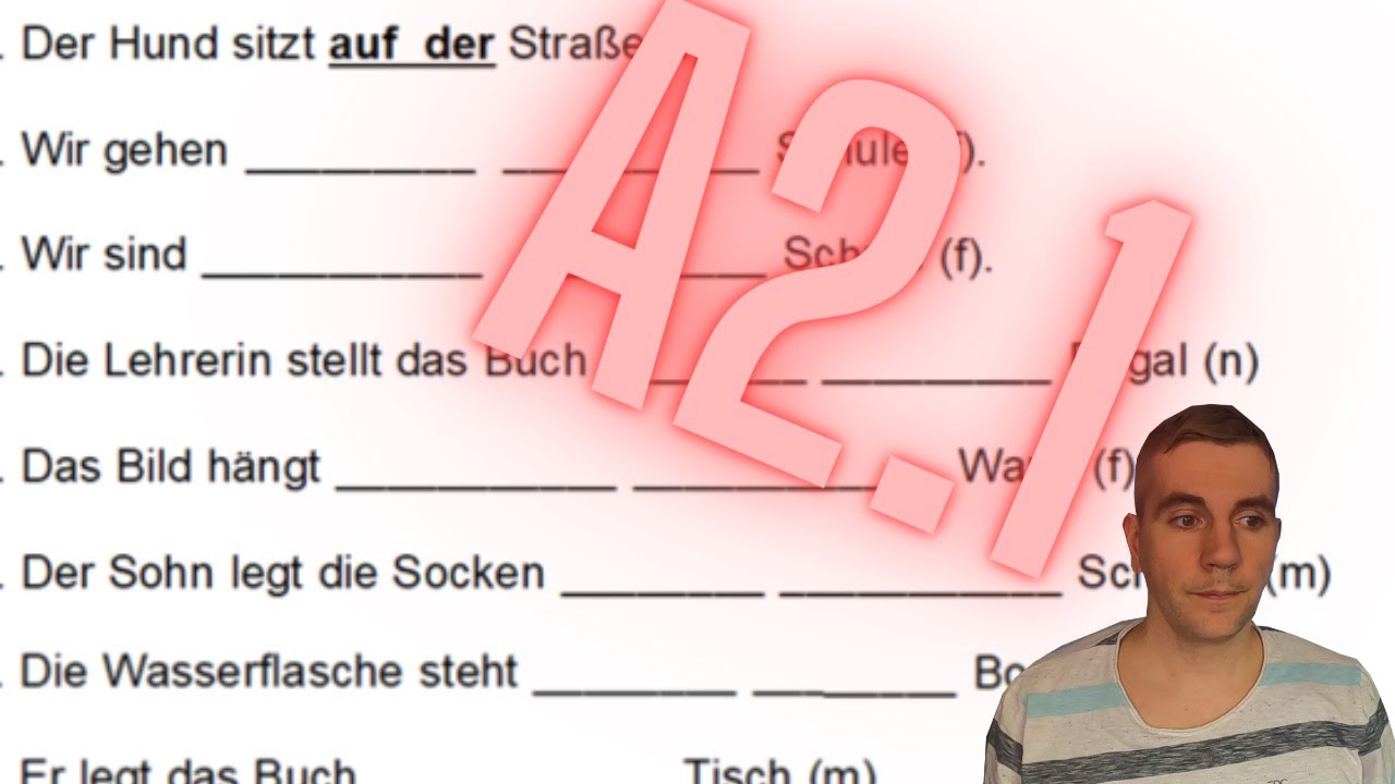 Grammatik A2.1 (Teil 2/9): Wechselpräpositionen