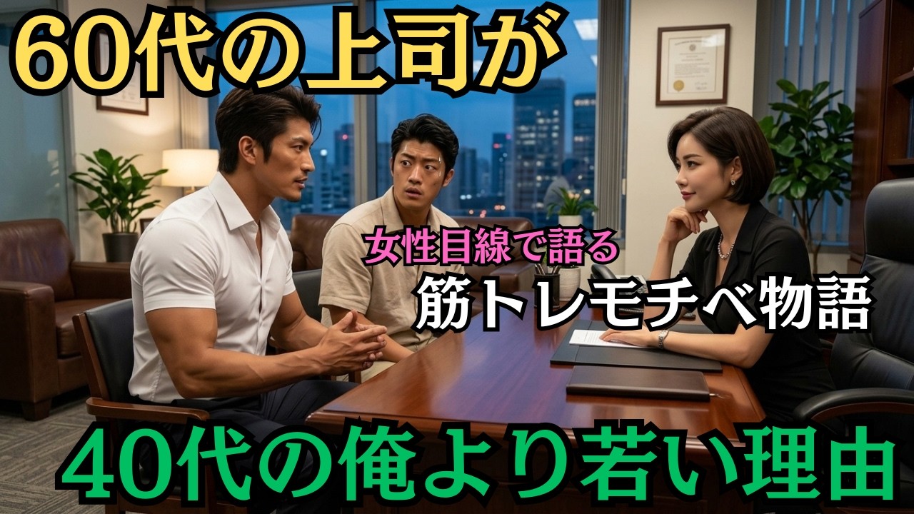 【筋トレモチベ物語】60代の上司が40代の俺より若い理由。女性目線で語る「男の老け」の真実と再起動の物語