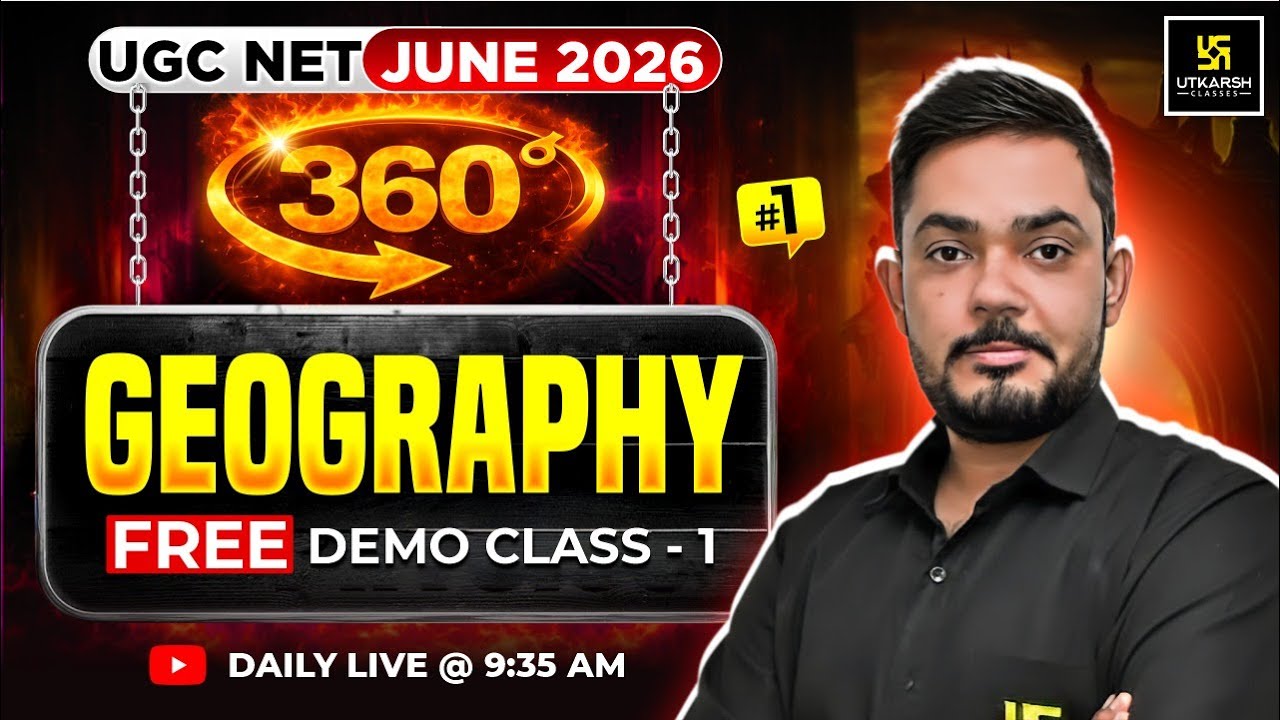UGC NET JUNE 2026 | Commerce Class | JRF 360 | #1 | Utkarsh UGC NET JRF | Yogesh Sir