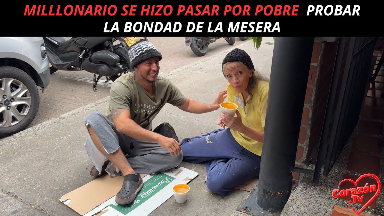 Millonario se hizo pasar por pobre para probarla bondad de la mesera.