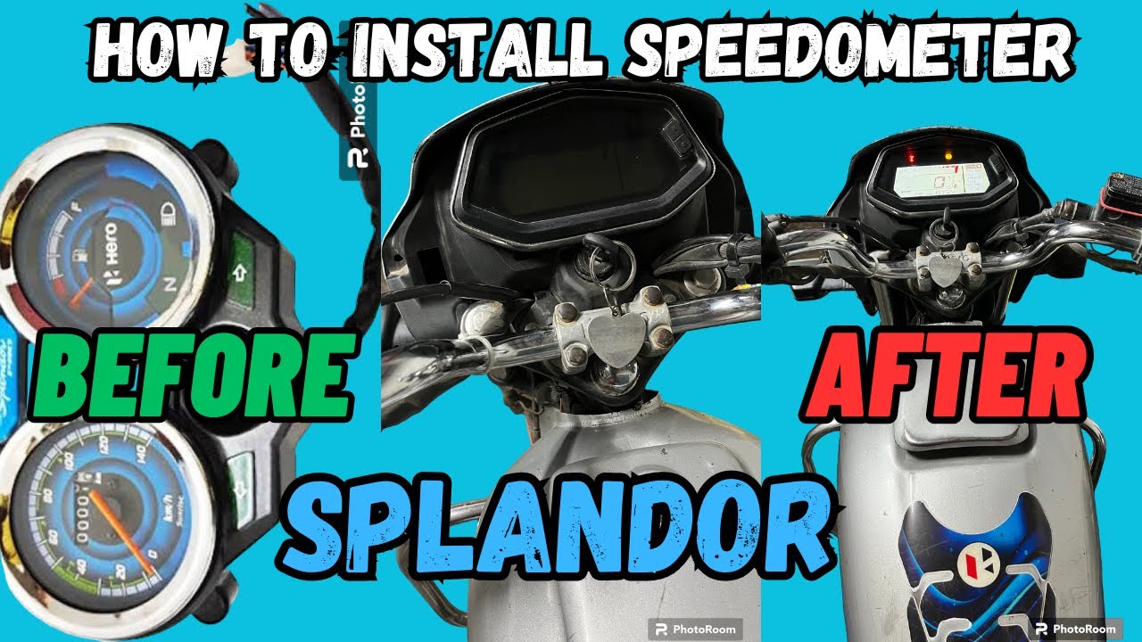 Old Splendor me digital speedometer kaise lagaye//पूरानी स्पलंडर में डिजिटल स्पीडोमीटर लगाये💪🏻🇮🇳