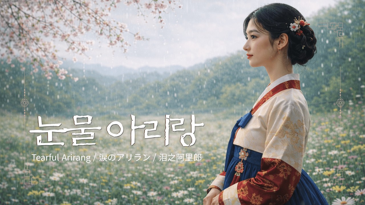 [고음질 가사자막] 눈물아리랑(Tearful Arirang / 涙のアリラン / 泪之阿里郎) Audio Lyrics KR/EN/JP/CN