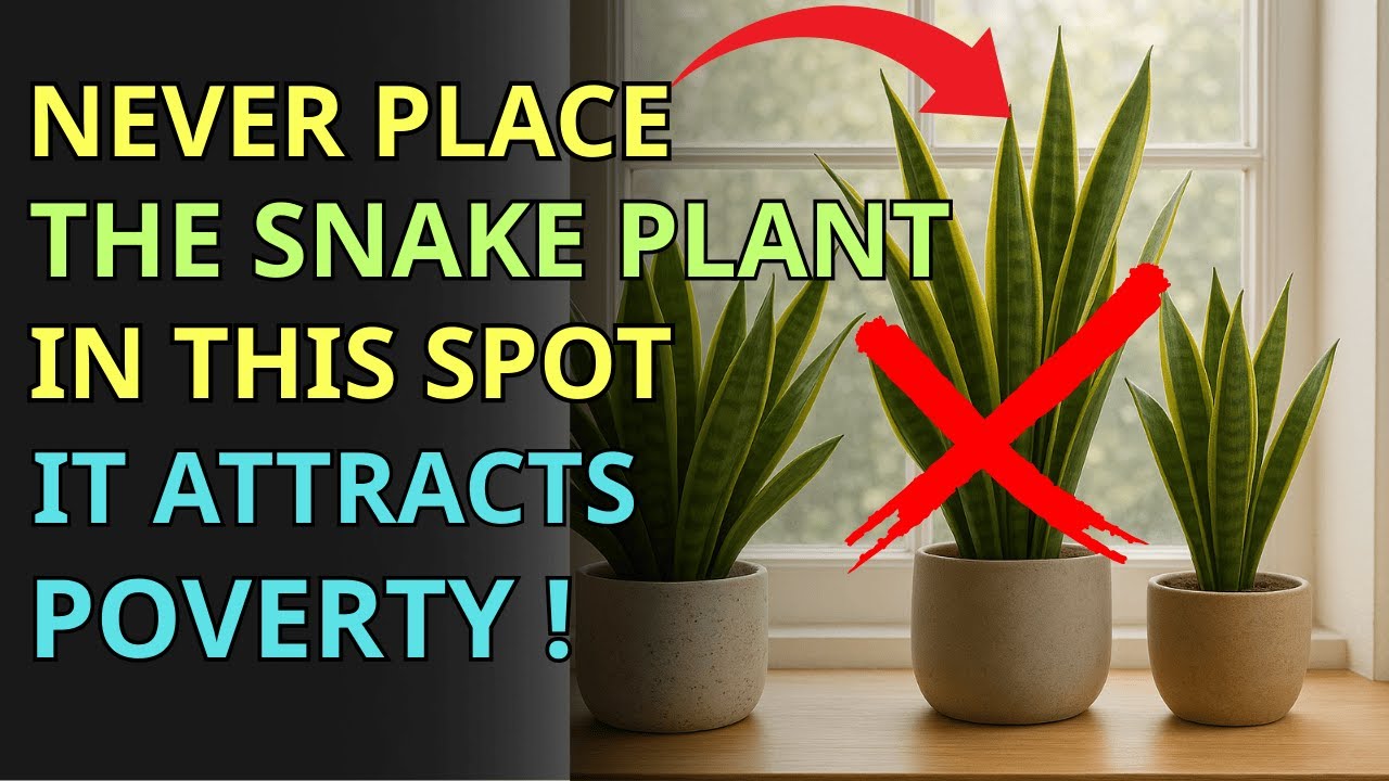 CAREFUL! Don't Put The Snake Plant Here, It Attracts Poverty! Fengshui, Buddhist Teaching