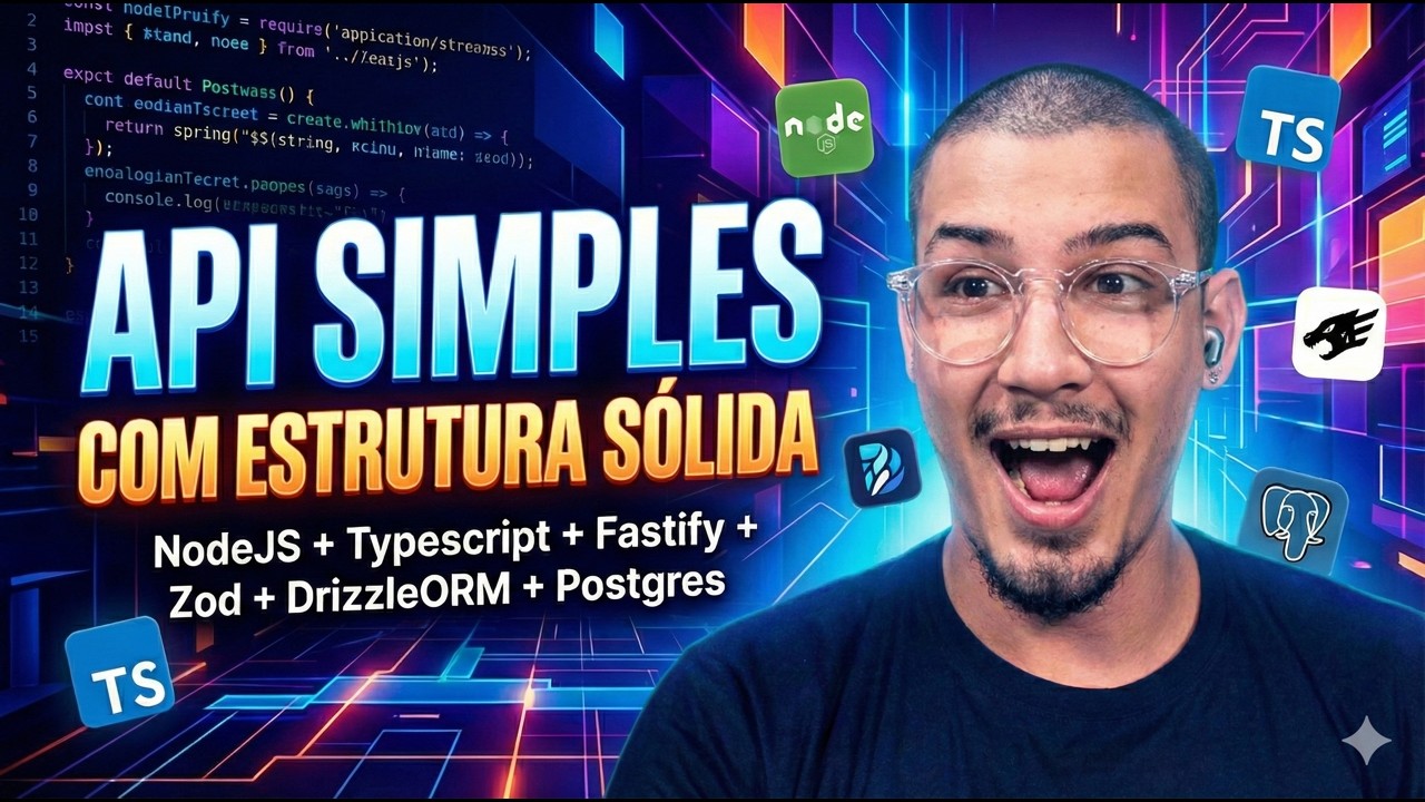 API SIMPLES mas COM ESTRUTURA SÓLIDA! NodeJS + TypeScript + Fastify + Zod + DrizzleORM + Postgres