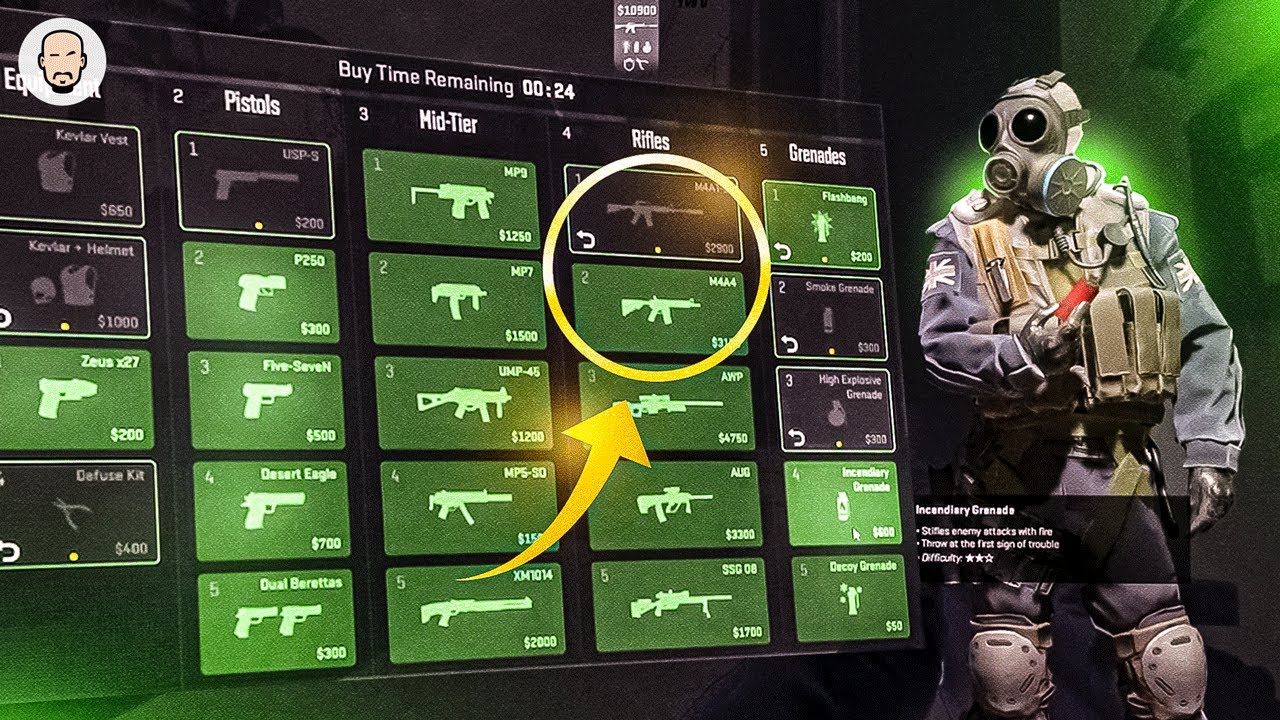 NOVAS ATTS do CS2🔥M4A1-S e M4A4 no MESMO KIT?! #cs2