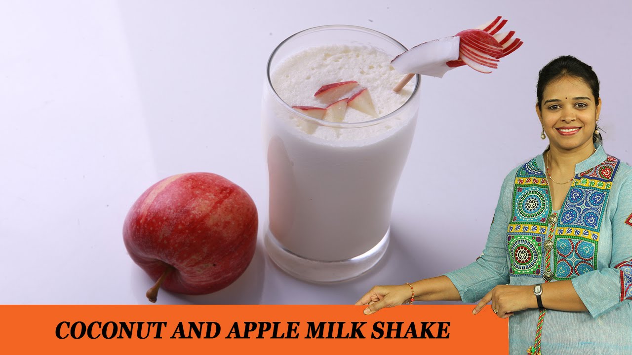 COCONUT APPLE MILK SHAKE - Mrs Vahchef