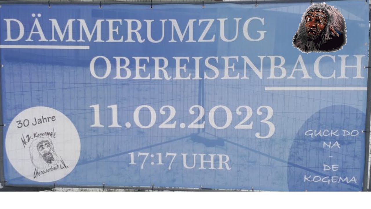 Kogenmale Dämmerungs-Umzug mit Fasnets-Party in Obereisenbach
