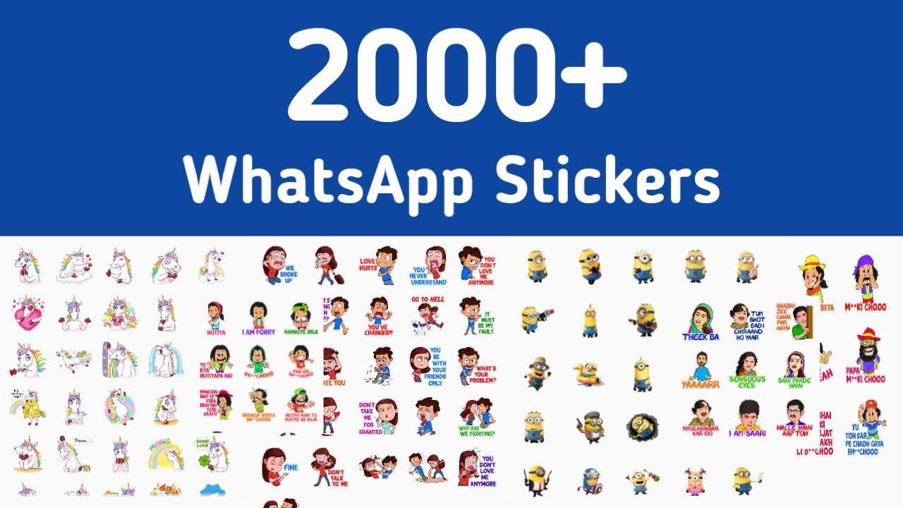 7 Best WhatsApp Stickers Apps | 2000+ High Quality Stickers