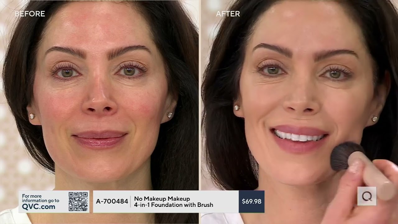No Makeup Makeup 4-in-1 Foundation with Brush on QVC
