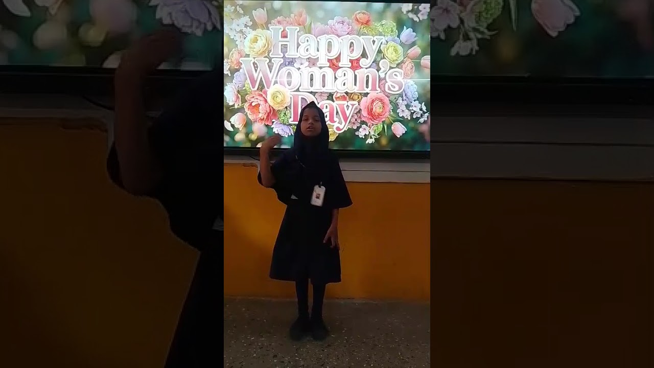 Women's day Speech عالمی یوم خواتین8march women's day performance#happywomensday#Safakiteachingdiary