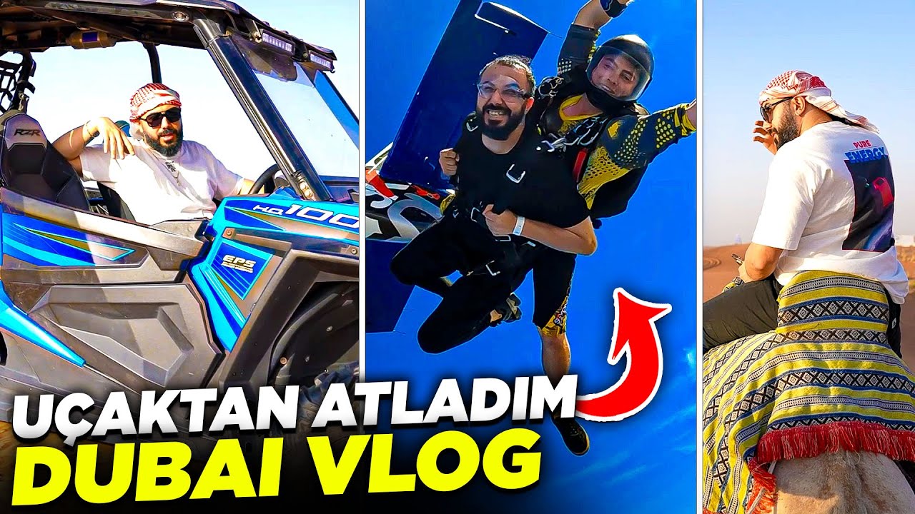 DUBAİ'DE UÇAKTAN ATLADIM!! 😮 DEVEYE BİNİP ÇÖLDE BUGGY SÜRDÜM (GERÇEK HAYATTA PUBG MOBILE)