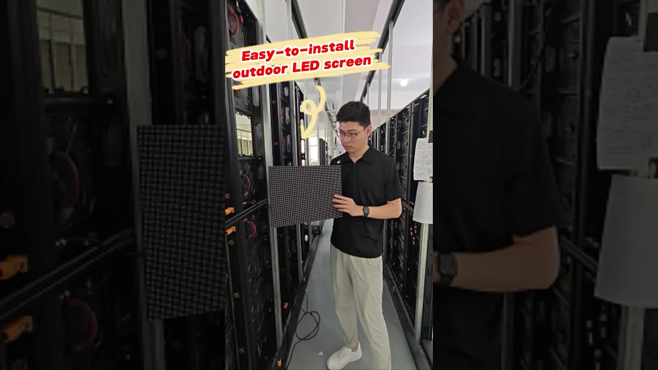 LED module with handles &mdash; serious boost in installation efficiency! #yuchip #ledscreen #leddisplay
