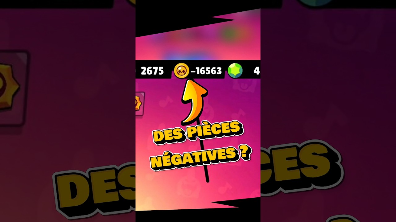 Avoir des pièces négatives sur Brawl Stars, c'est possible ? #brawlstars #supercellcreator