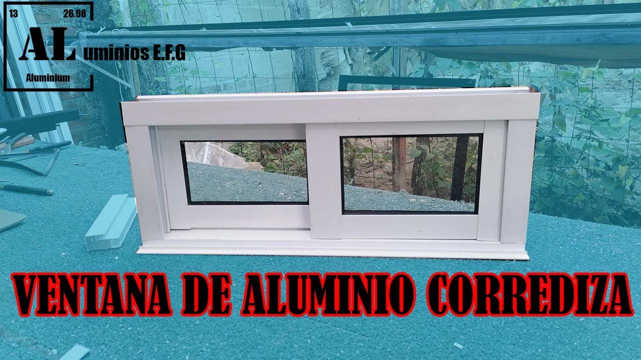 VENTANA de ALUMINIO De 3 pulgadas PASO a PASO