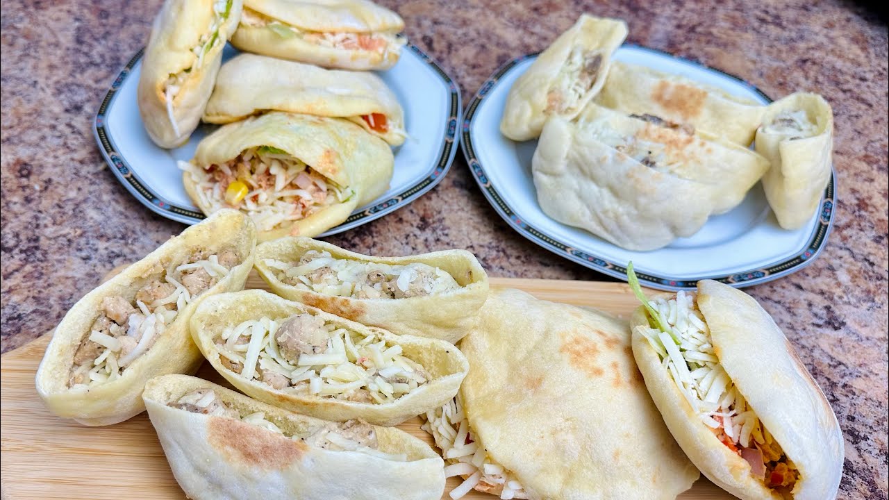 BATBOUT FARCI INRATABLE 🥙🤤 D&eacute;licieux pain express &agrave; la po&ecirc;le