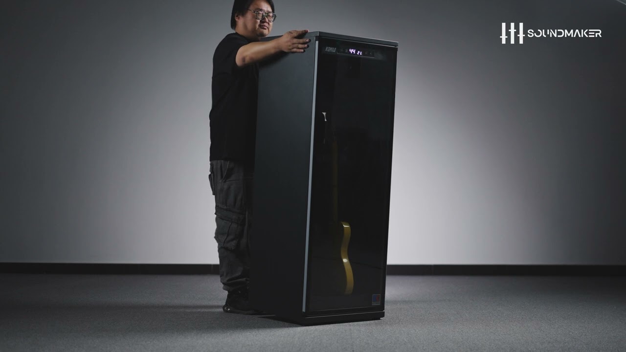 Soundmaker ギター保管庫MMF-1 他社製品の揺れるテスト