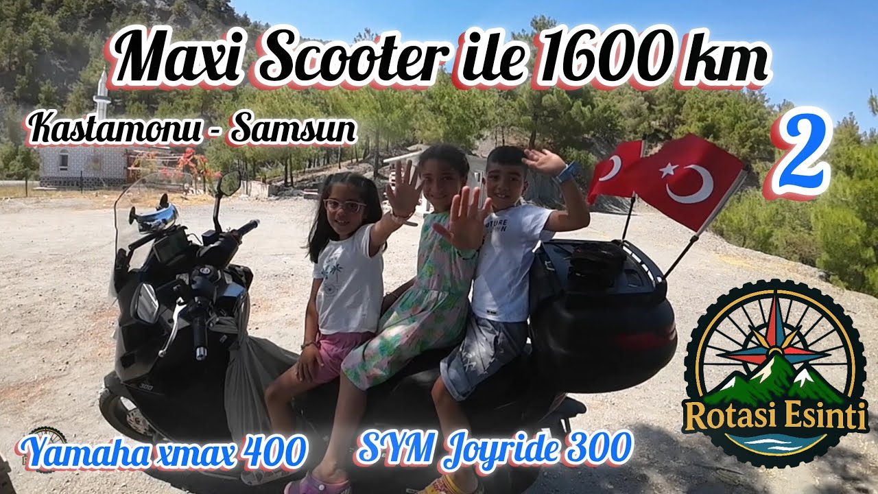 Şahinkaya’da Tekne Turu / Kastamonu Taşköprü'de Sarımsak / Samsun'da kamp Yamaha xmax / Sym Joyride