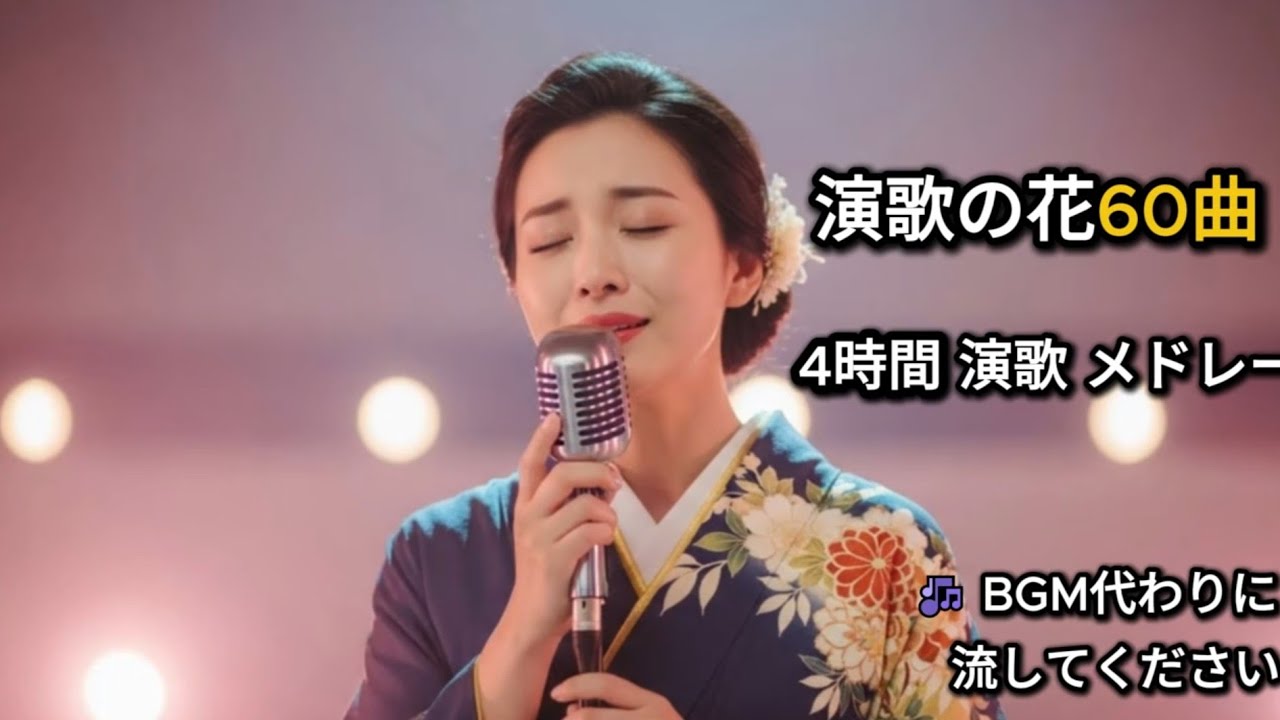 涙なしでは聴けない女性演歌｜名曲60選 4時間メドレー