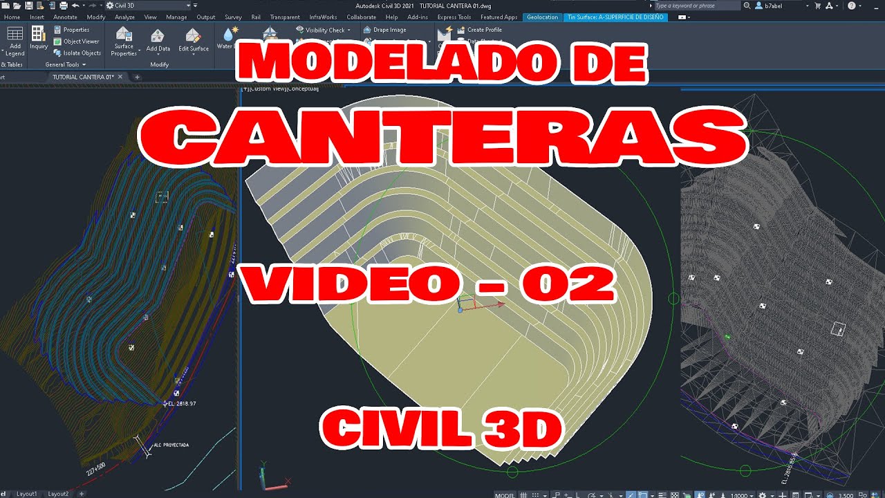 Civil3D CANTERAS - VIDEO 02 (Feature Line)