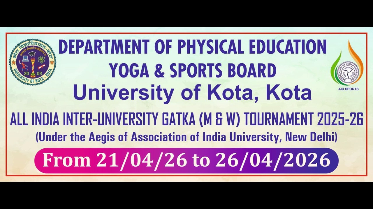 All India Inter university gatka (M/W) 2025-26 | UOK Kota