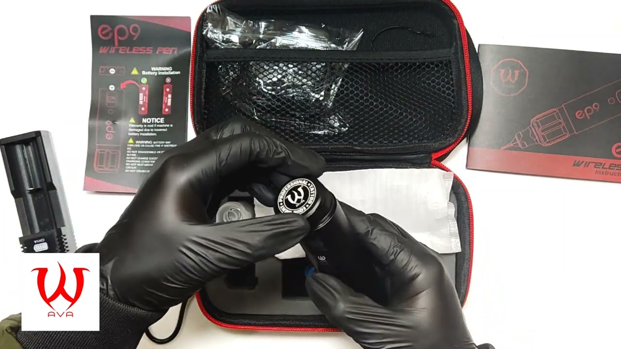 UNBOXING AVA EP9 VERSION 1 WIRELESS TATTOO MACHINE | AVA TATTOO SUPPLY OFFICIAL