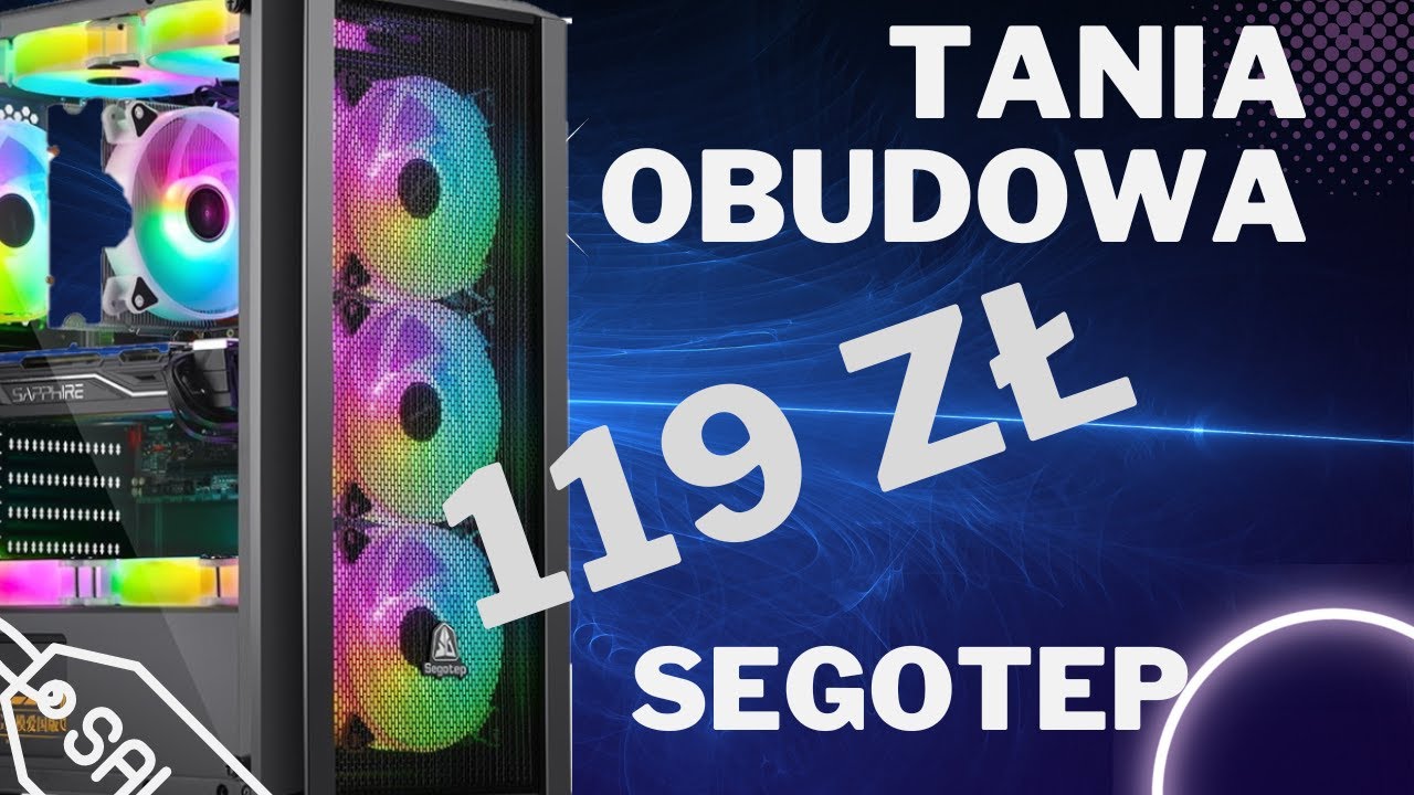 Tania obudowa gamingowa segotep za 119 zł. Sprawdzamy czy warto. Składanie komputera :)