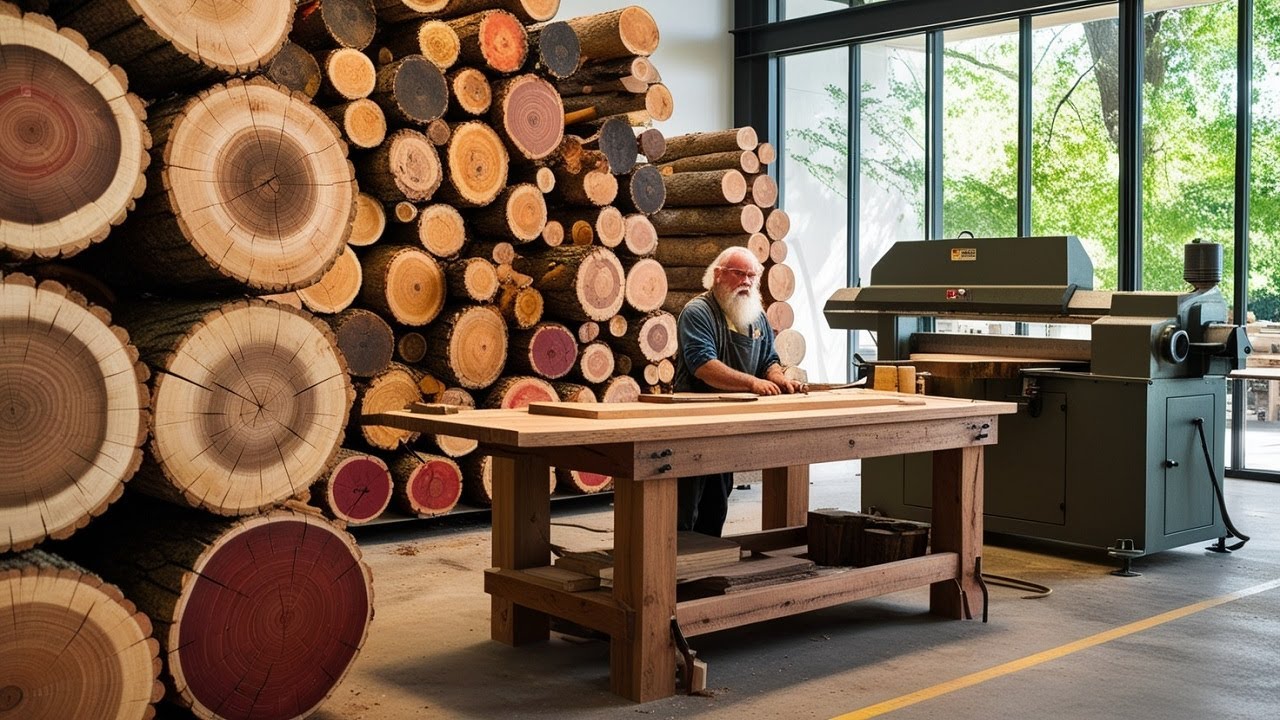 The Amazing Wood Furniture Manufacturing Process! Mr Van Masterpiece of Superb Craftsmanship!