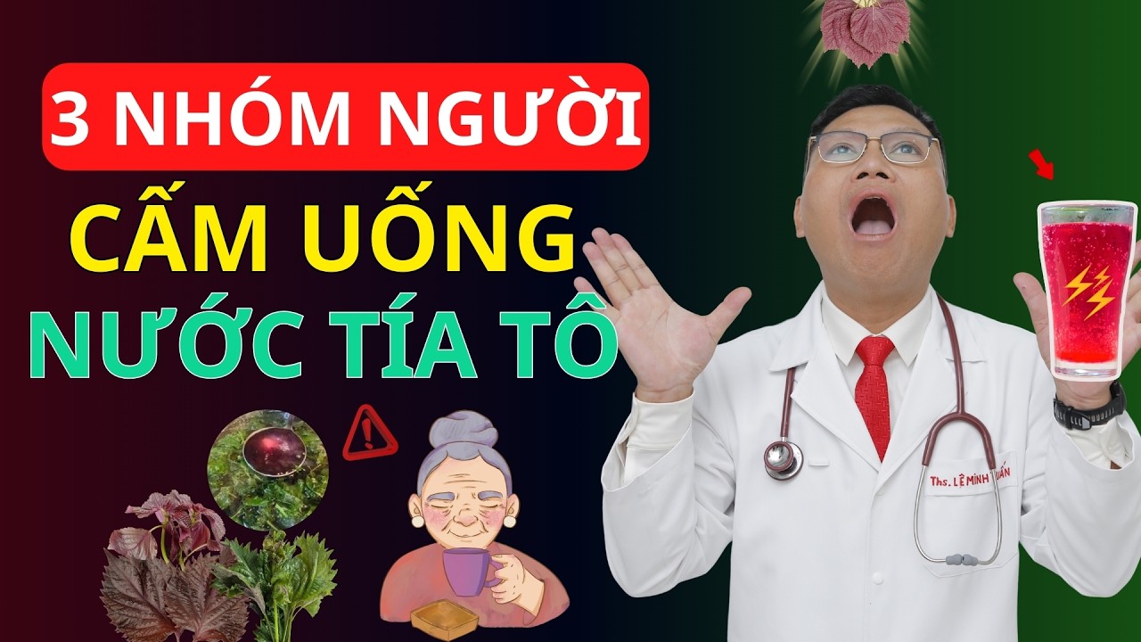CẢNH BÁO: 3 NHÓM NGƯỜI KHÔNG ĐƯỢC UỐNG NƯỚC LÁ TÍA TÔ HÀNG NGÀY | Tuấn Thầy Thuốc