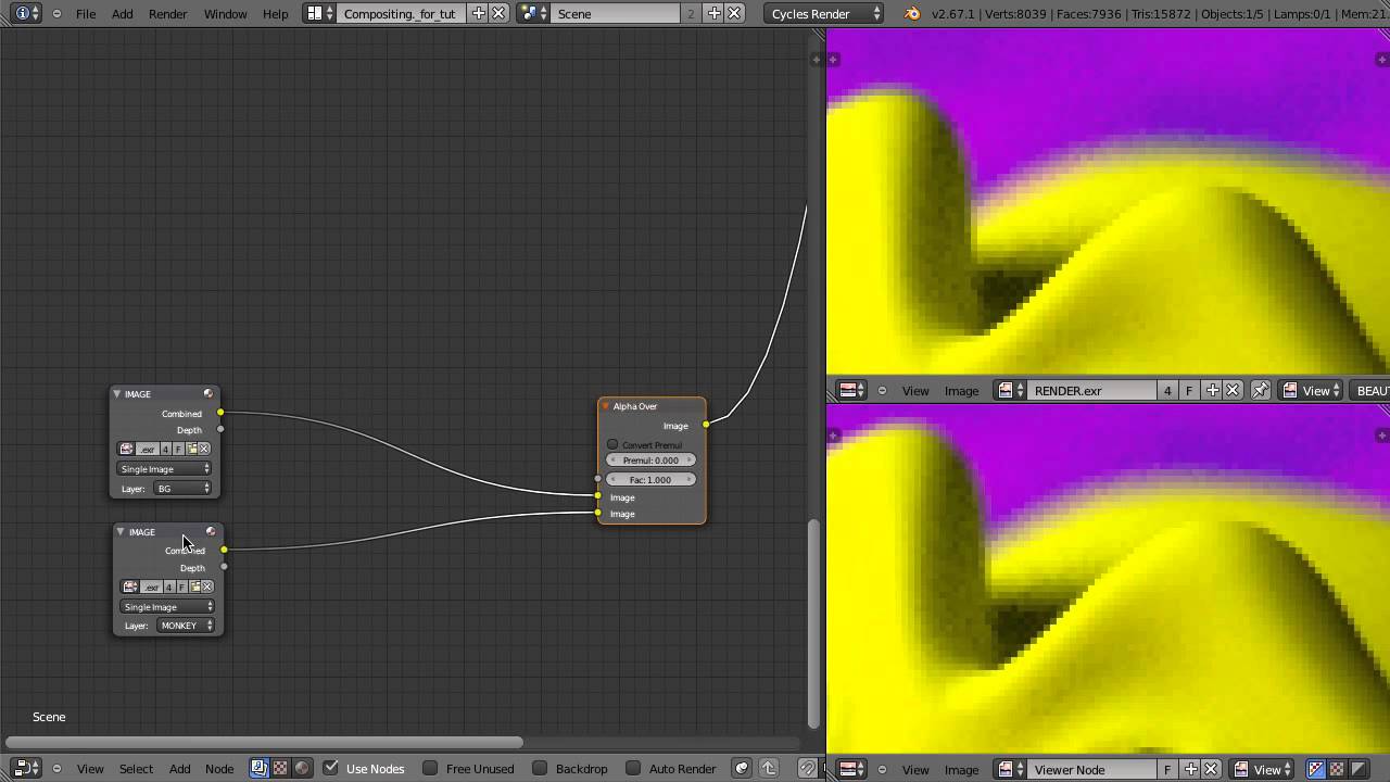 Working with Alpha Edges for Compositing in Blender