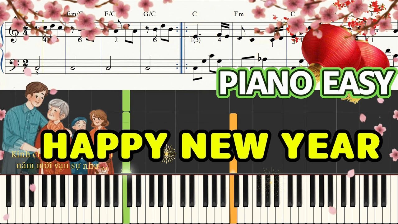 Happy New Year – Sheet Music | Sheet Music Free 123