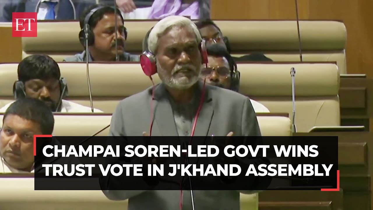 Jharkhand floor test: CM Champai Soren-led govt wins trust vote in assembly with 47 MLAs support