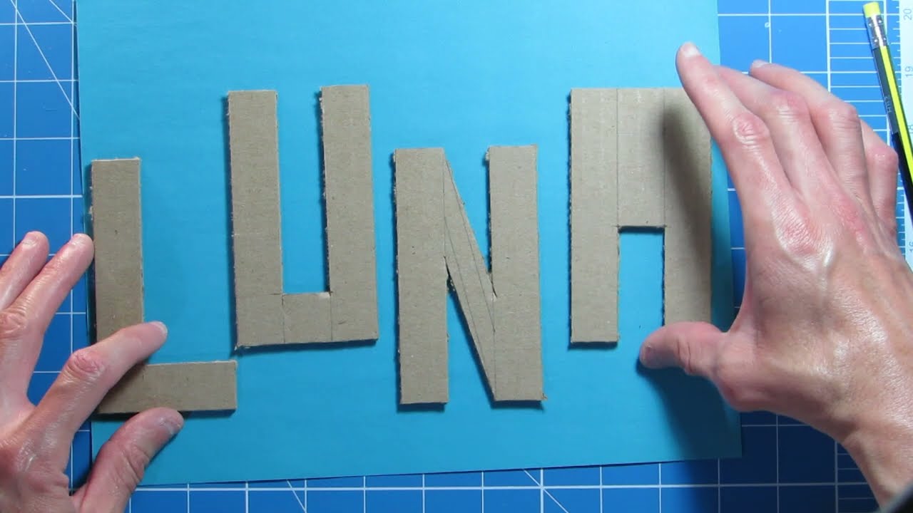 Como hacer letras en bajorelieve.como hacer letras en altorelieve.letras para maquetas.Parte 1 de 2
